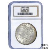 1887 Morgan Silver Dollar NGC MS64