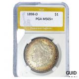 1898-O Morgan Silver Dollar PGA MS65+