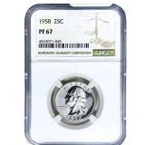 1928 Washington Silver Quarter NGC PF67