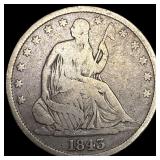 1843 Seated Liberty Half Dollar ABOUT UNCIRCULATED