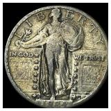1927-S Silver Standing Liberty Quarter NEARLY UNCI