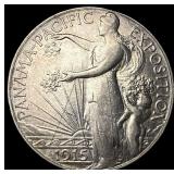 1915-S Silver Panama-Pacific Half Dollar HIGH GRAD