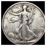 1934-S Silver Half Dollar NEARLY UNCIRCULATED