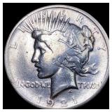 1921 Silver Peace Dollar LIGHTLY CIRCULATED