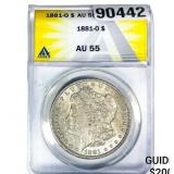 1881-O Morgan Silver Dollar ANACS AU55