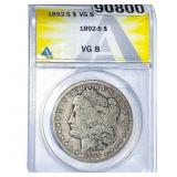 1892-S Morgan Silver Dollar ANACS VG8