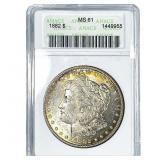 1882 Morgan Silver Dollar ANACS MS61