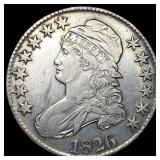 1826 Capped Bust Half Dollar NEARLY UNCIRCULATED
