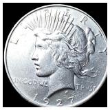 1927 Silver Peace Dollar CLOSELY UNCIRCULATED