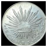 1894 Mo-Mexico Silver 8 Reales CLOSELY UNCIRCULATE