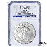 2009 Silver Eagle NGC MS69