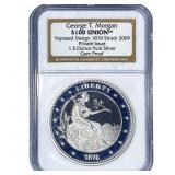 1876 George T. Morgan $100 Union 1.5 Ounce NGC