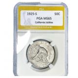 1925-S Jubilee Half Dollar PGA MS65