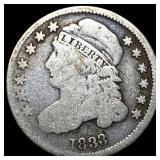 1833 Capped Bust Dime NICELY CIRCULATED