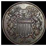 1869 Two-Cent Piece CLOSELY UNCIRCULATED