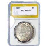 1892 Morgan Silver Dollar PGA MS64+