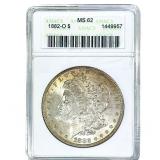 1882-O Morgan Silver Dollar ANACS MS62