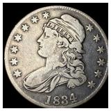 1834 Capped Bust Half Dollar LIGHTLY CIRCULATED