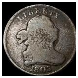 1803 Draped Bust Half Cent LIGHTLY CIRCULATED