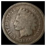 1869 Indian Head Cent NICELY CIRCULATED