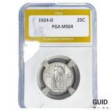 1924-D Standing Liberty Quarter PGA MS64