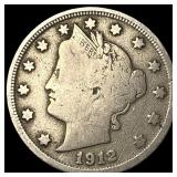 1912-S Liberty Head Nickel NICELY CIRCULATED