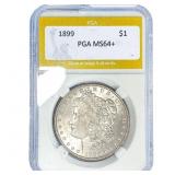1899 Morgan Silver Dollar PGA MS64+