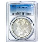 1886 Morgan Silver Dollar PCGS MS64