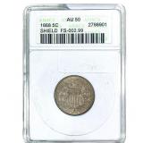1868 Shield Nickel ANACS AU50