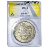 1904 Morgan Silver Dollar ANACS AU55