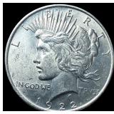 1922 Silver Peace Dollar CLOSELY UNCIRCULATED
