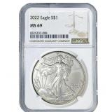 2022 Silver Eagle NGC MS69