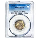 1937-D Buffalo Nickel PCGS MS66