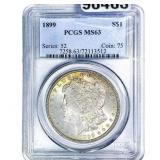 1899 Morgan Silver Dollar PCGS MS63