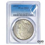1881-S Morgan Silver Dollar PCGS MS61