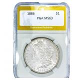 1886 Morgan Silver Dollar PGA MS63