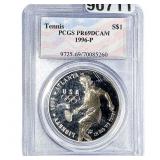 1996 Sliver $1 Tennis PCGS PR69 DCAM
