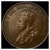 1924 Canada Bronze 1 Cent NEARLY UNCIRCULATED