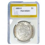 1889-O Morgan Silver Dollar PGA MS64+