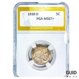 1938-D Buffalo Nickel PGA MS67+