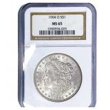 1904-O Morgan Silver Dollar NGC MS65