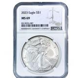 2023 Silver Eagle NGC MS69