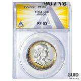 1954 Franklin Half Dollar ANACS PF63