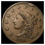 1836 Coronet Head Large Cent LIGHTLY CIRCULATED