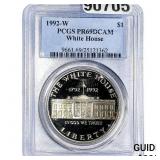 1992-W $1 White House PCGS PR69 DCAM