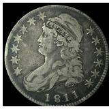 1811 Capped Bust Half Dollar LIGHTLY CIRCULATED