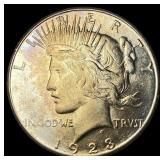 1923-S Silver Peace Dollar CHOICE AU