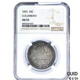 1893 Columbian Expo Half Dollar NGC AU55