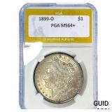 1899-O Morgan Silver Dollar PGA MS64+