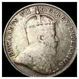 1904 Newfoundland Silver 10 Cents H LIGHTLY CIRCUL